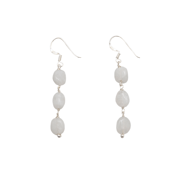 Moonstone Waterfall Earrings Fashion - Image 3