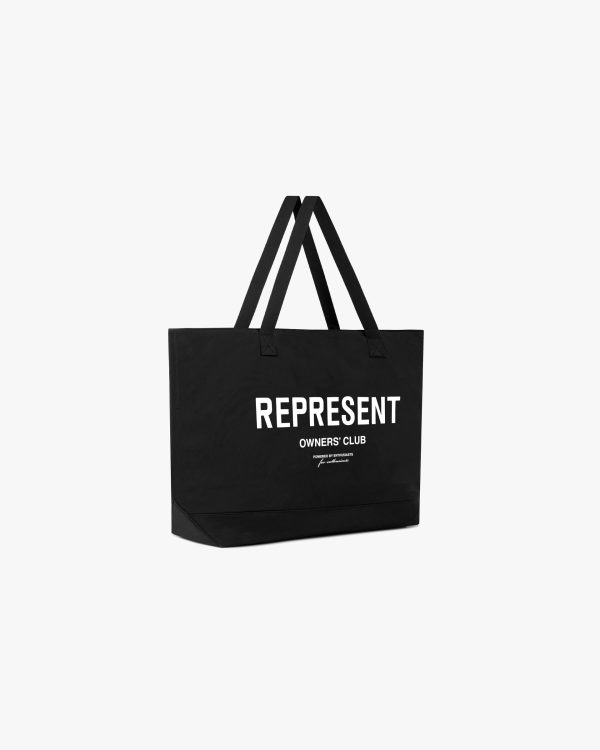 Represent Owners Club Woven Tote Bag - Black For Discount - Image 2