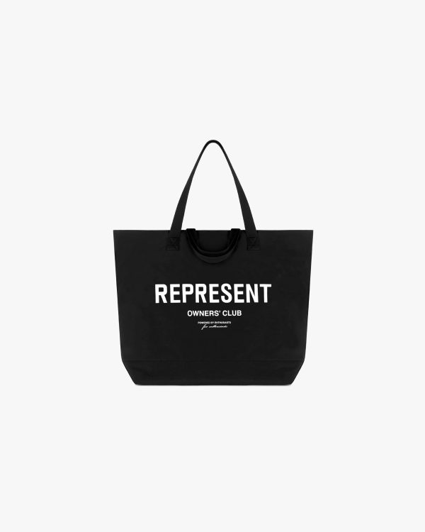 Represent Owners Club Woven Tote Bag - Black For Discount