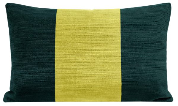 THE LITTLE LUMBAR :: STRIE VELVET    HARBOUR BLUE + CITRINE on Sale