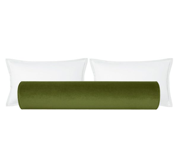 THE BOLSTER :: SOCIETY VELVET    OLIVE on Sale